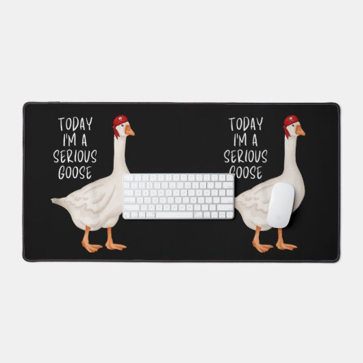グースおもしろい引用文今日の私は深刻なグースだ デスクマット (キーボード&マウス)