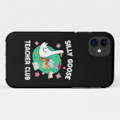 グースおもしろい間抜け先生クラブ動物愛好家グルーヴィ Case-Mate iPhoneケース (裏面(横))