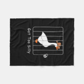 グースおもしろい間抜け恋人ムグショットミーム得- Too Sil フリースブランケット (正面(横))