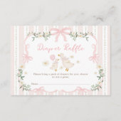 グースかわいらしコケ間抜けット弓おむつラッフル エンクロージャーカード (正面)