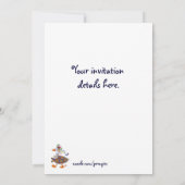 グースがウクライナのフォークアートを展開 招待状 (裏面)