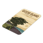 グースアイランド州パークテキサス州ヴィンテージ マグネット (左側)