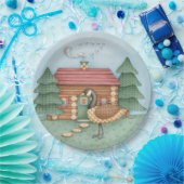 グースアットキャビン ペーパープレート (パーティー)