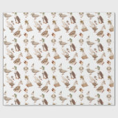 グースイガンダーファンシードレスゲーゼ、ホワイト ラッピングペーパー (フラット)