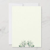 グースウィンググリーナリーベビーシャワー招待状 招待状 (裏面)