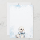 グースウィングブルーボーイベビーシャワー招待状 招待状 (裏面)