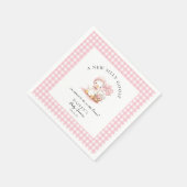 グースウォー間抜けトカラーガールベビーシャワー スタンダードカクテルナプキン (角)