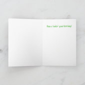 グースエレガントハッピーバースデーカード カード (内部)