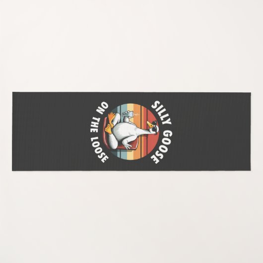 グースオンザルーズ間抜け瞑想ヨガレトロ ヨガマット (正面(横))