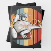 グースオンザルーズ間抜け瞑想ヨガレトロ ラッピングペーパーシート (インサイチュ)