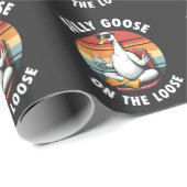 グースオンザルーズ間抜け瞑想ヨガレトロ ラッピングペーパー (ロールコーナー)