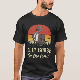 グースオン間抜けザルーズオンザルーズパンプンファームアニマルジョーク Tシャツ