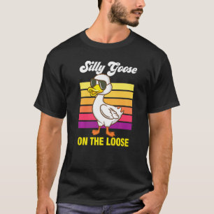 グースオン間抜けザルーズ引用文ミーム Tシャツ