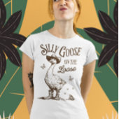 グースオン間抜けザルーズ – ヴィンテージ-スタイルデザイン Tシャツ