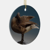 グースオーナメントパーソナライズされたカナダグースミナリー セラミックオーナメント (右)