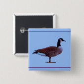 グースカラフルかわいらしピンボタン 缶バッジ (正面&裏面)