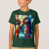 グースカラフル&ゴールデンエッグ Tシャツ (正面)