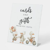 グースカ間抜けードとギフトのサインパーソナライズされた 台座サイン (正面)