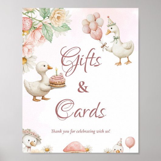 グースガーデン間抜けマッシュルームギフトとカードのサイン ポスター (正面)