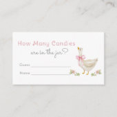 グースキャンディズピンクゲームの数 エンクロージャーカード (正面)