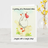 グースグリーティ感動的ングカード カード (黄色い花)