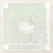 グースグリーン ガラスコースター (裏面)