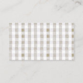 グースグリ間抜けージュギンガムオムツラッフルチケット エンクロージャーカード (裏面)