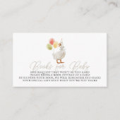 グースグリ間抜けージュギンガムブックスベビー エンクロージャーカード (正面)