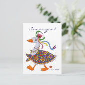 グースゴウズウクライナフォークアート ポストカード (スタンド正面)