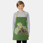 グースゴスリングベビーグースバードキッズ エプロン (着用した状態)