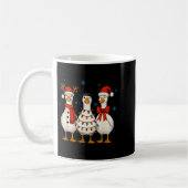 グーススクワッドクリスマスライトトナディアクルークリスマスマット コーヒーマグカップ (左)