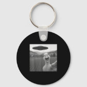グースセルフィーエイリアンUfoおもしろい女男性へ性キ キーホルダー (正面)