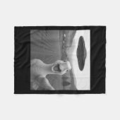 グースセルフィーエイリアンUfoおもしろい女男性へ性キ フリースブランケット (正面(横))