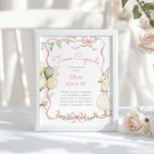 グースタイムカプセル1th誕生日ピンクボウ ポスター