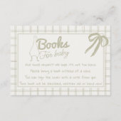 グースナ間抜けル描ニュートラルGingham Book Request エンクロージャーカード (正面)