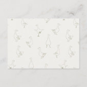 グースナ間抜けル描ニュートラルGingham Book Request エンクロージャーカード (裏面)