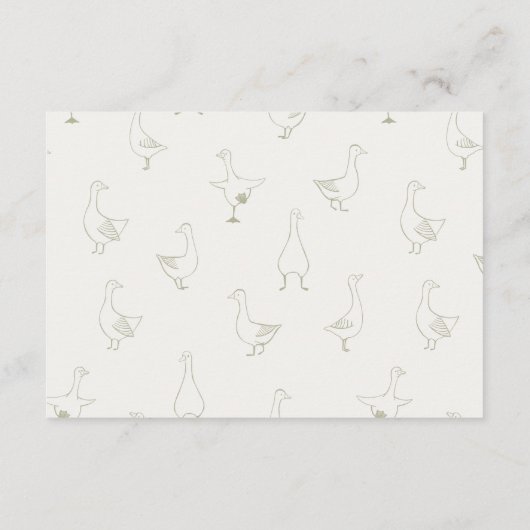 グースナ間抜けル描ニュートラルGingham Book Request エンクロージャーカード (裏面)