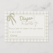 グースニュートラル間抜けジンガムリボンおむつラッフル エンクロージャーカード (正面)