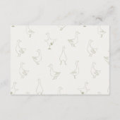 グースニュートラル間抜けジンガムリボンおむつラッフル エンクロージャーカード (裏面)