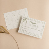 グースニュートラル間抜けジンガムリボンおむつラッフル エンクロージャーカード