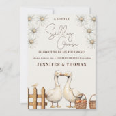 グースニュートラル間抜けボホカップルのシャワーパーティー 招待状 (正面)