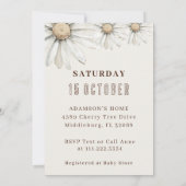 グースニュートラル間抜けボホカップルのシャワーパーティー 招待状 (裏面)