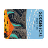 グースネックス州パークユタヴィンテージ マグネット (横)