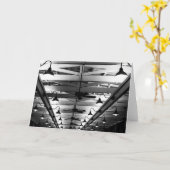 グースネック照明 – 折り畳みカード – 空白の内側 カード (黄色い花)