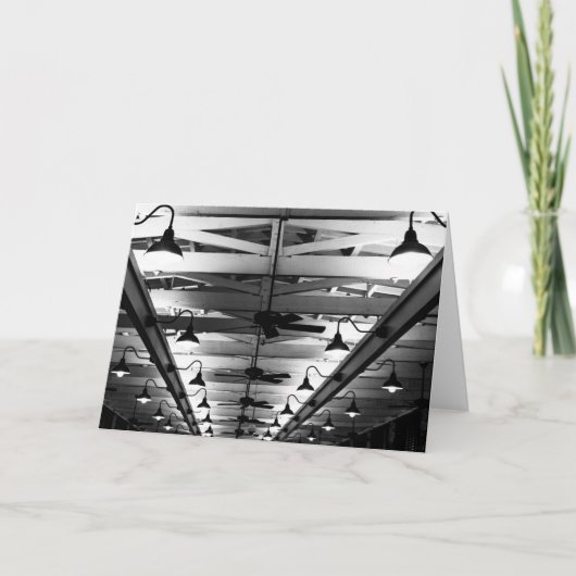 グースネック照明 – 折り畳みカード – 空白の内側 カード (正面)