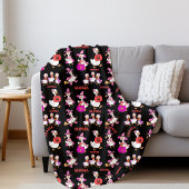 グースハロウィンパーソナライズされたブランケット名前をカスタムする フリースブランケット