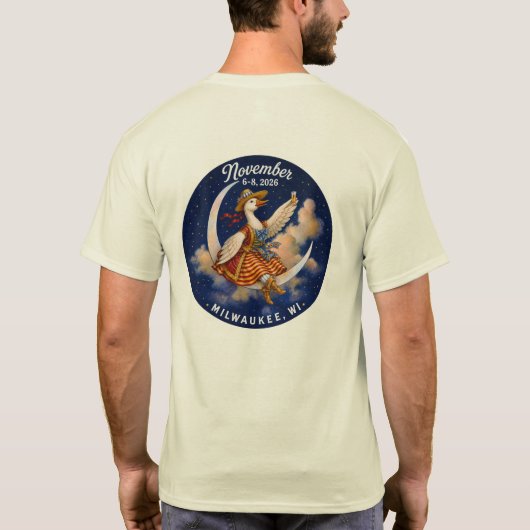 グースバンドTシャツ - ミルウォーキー2026 Tシャツ (裏面)
