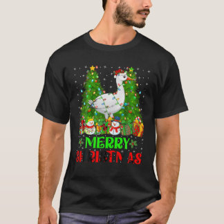 グースバードクリスマスツリーライツホリデーサンタゴ Tシャツ