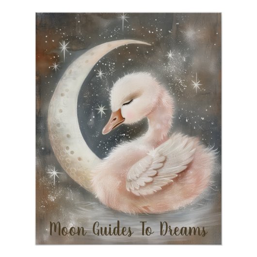 グースバードベビーが月に眠る ポスター (正面)