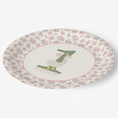 グースパーソナライズされた間抜けファースト誕生日プレート ペーパープレート (アングル)